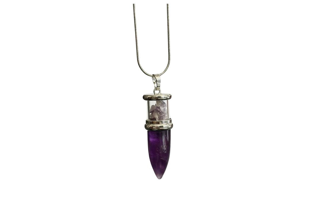 Bullet Style Stone Necklace - Bodacious Bijous