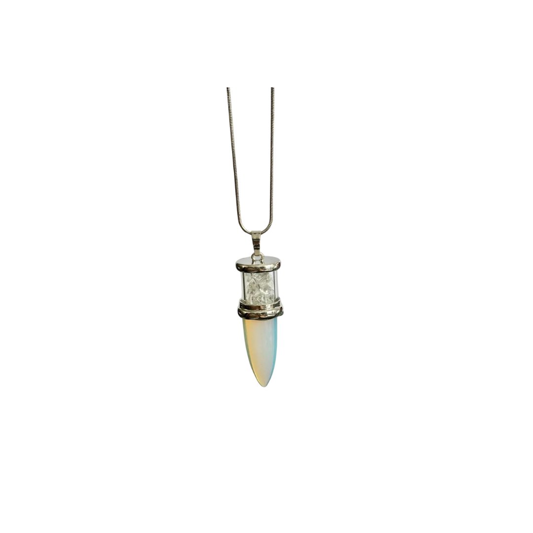 Bullet Style Stone Necklace - Bodacious Bijous