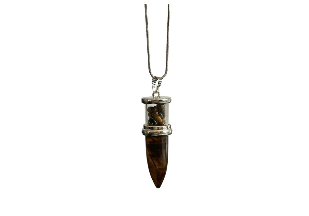 Bullet Style Stone Necklace - Bodacious Bijous