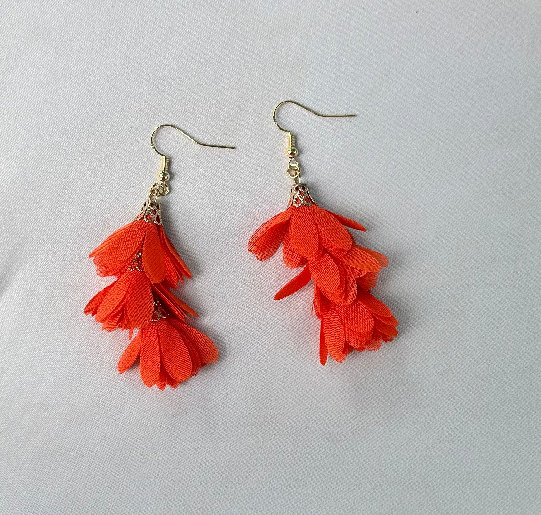 Layered Fabric Earrings - Bodacious BijousTurquoise